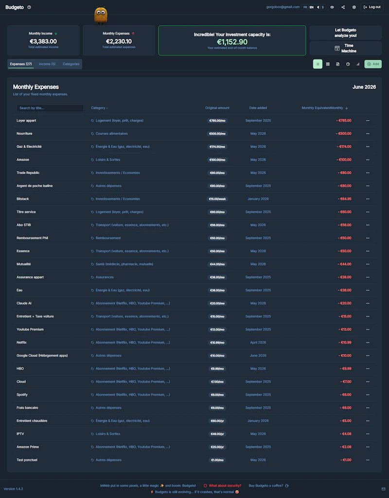Budgeto screenshot 5