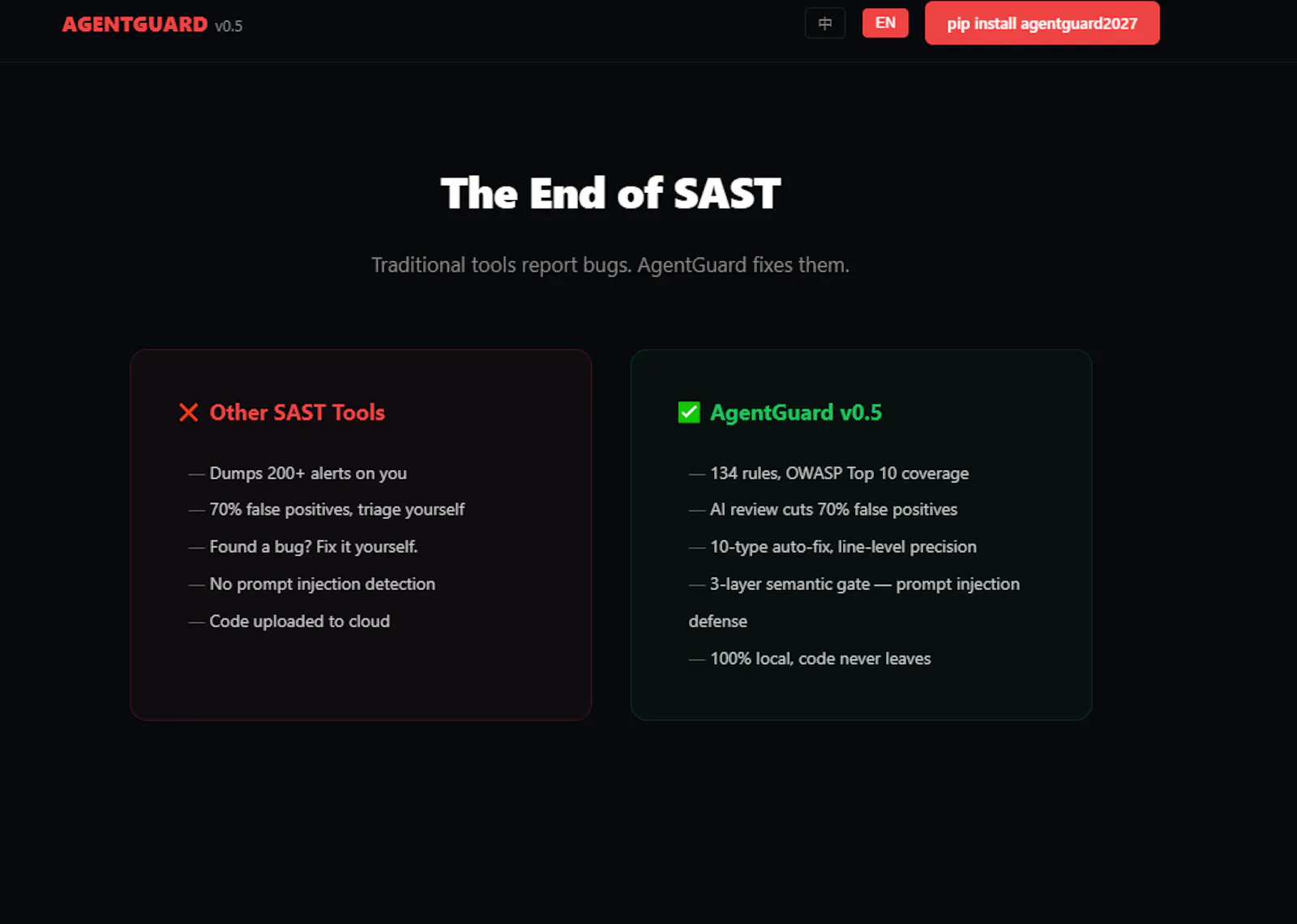 AgentGuard screenshot 2
