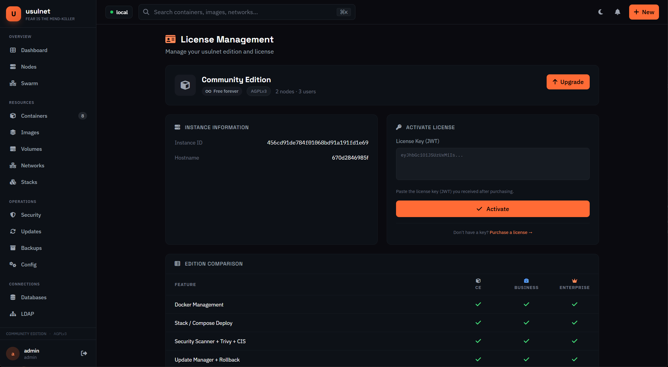 usulnet — DevOps & SysAdmins UI gallery image