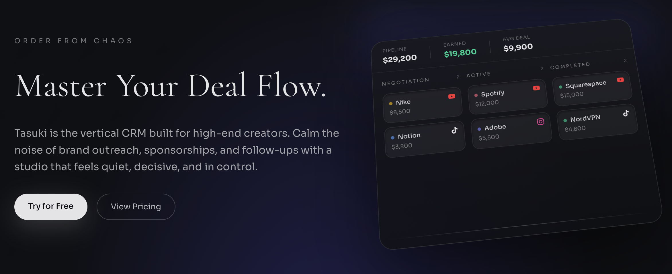 Tasuki - Main product screenshot demonstrating key features and user interface