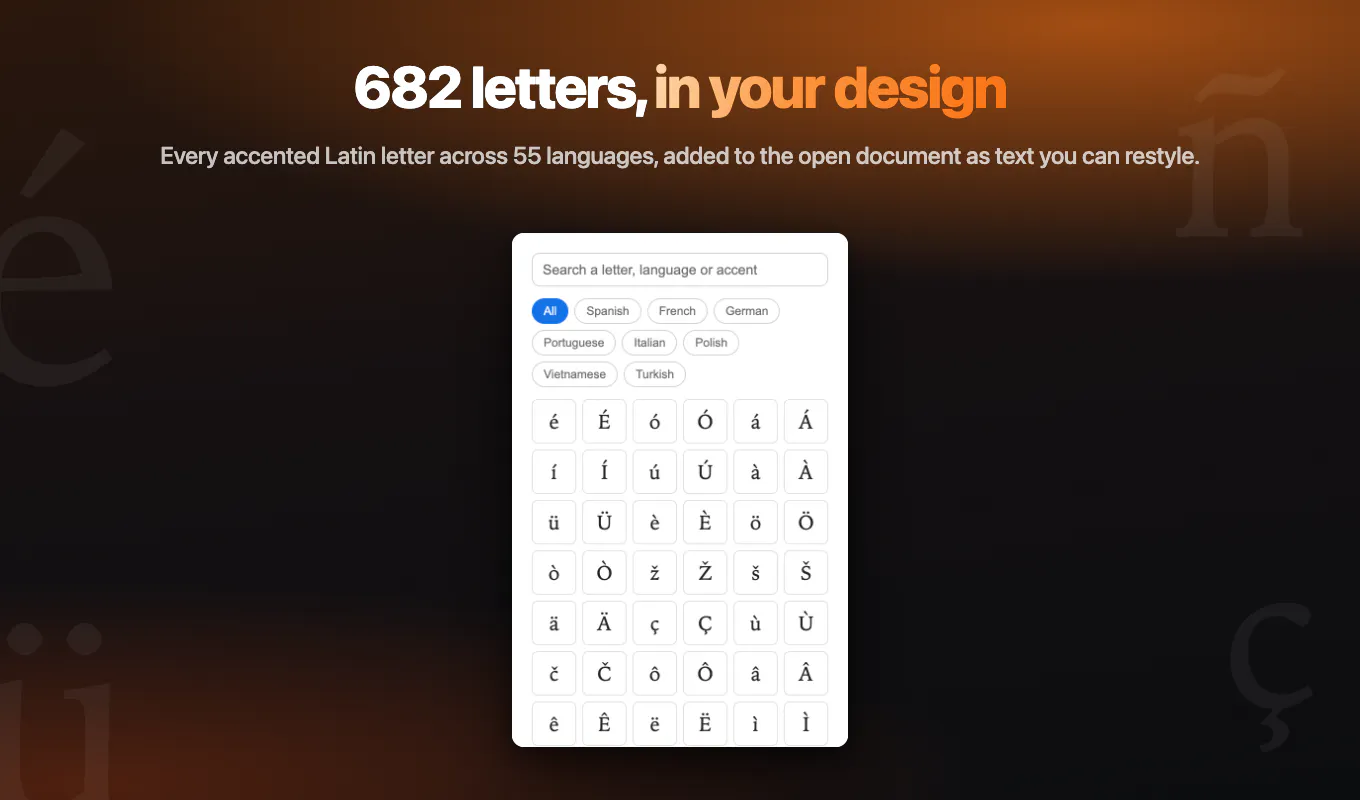 Accent Letters for Adobe Express gallery image