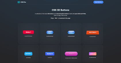 CSS 3D Buttons Collection by CSS Pro gallery image