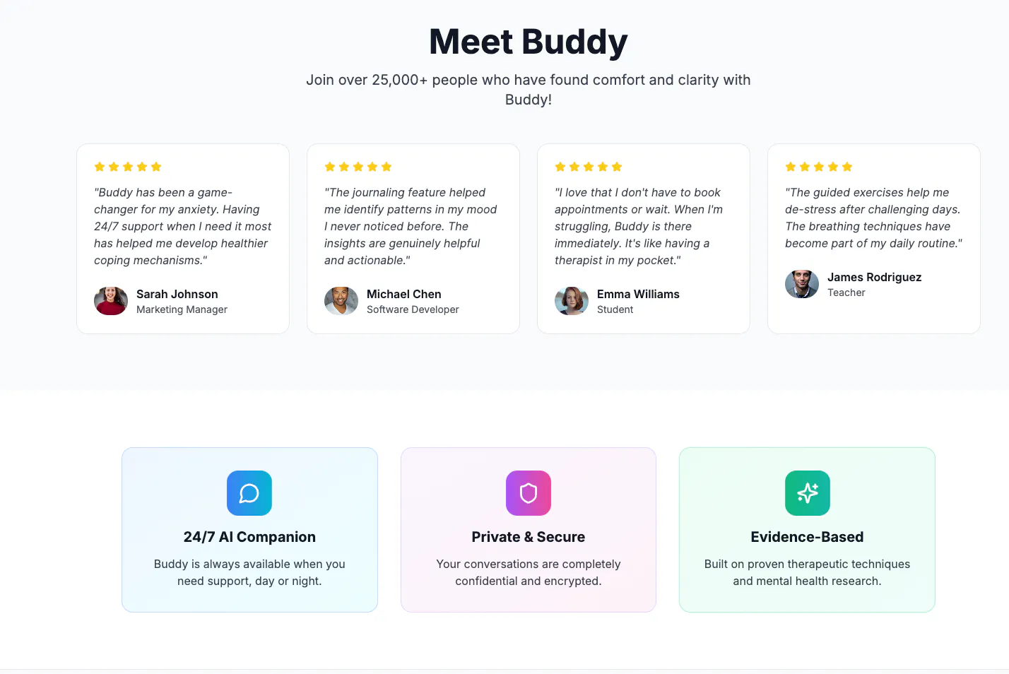 Buddy - AI Therapy Companion gallery image