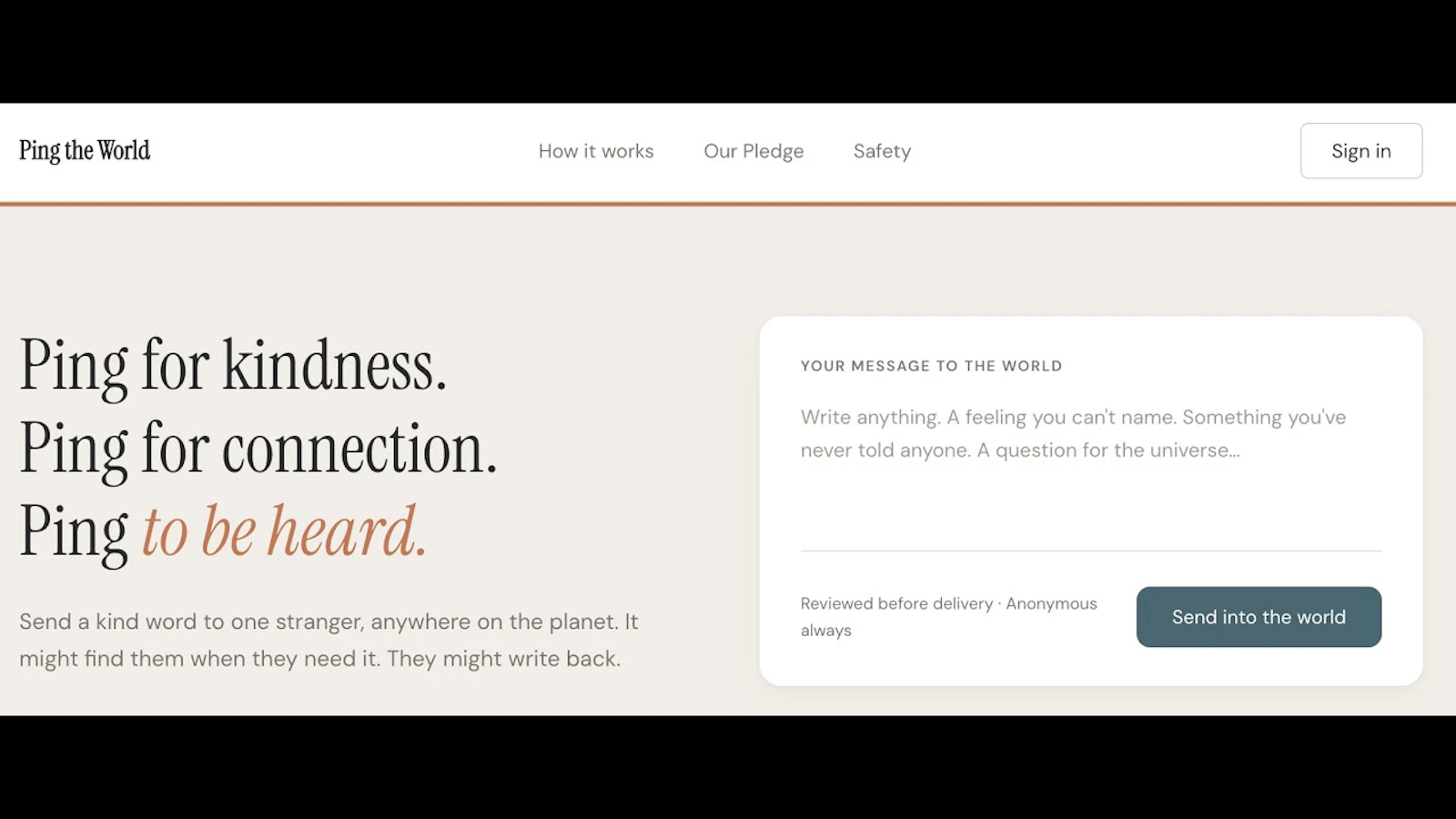 Anti-social network Ping the World .app screenshot 1 (video preview)