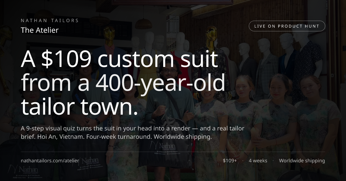 Suit Style Generator by Nathan Tailors  gallery image