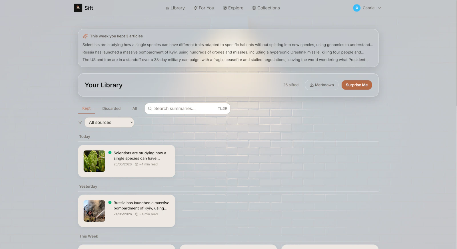 Sift screenshot 4