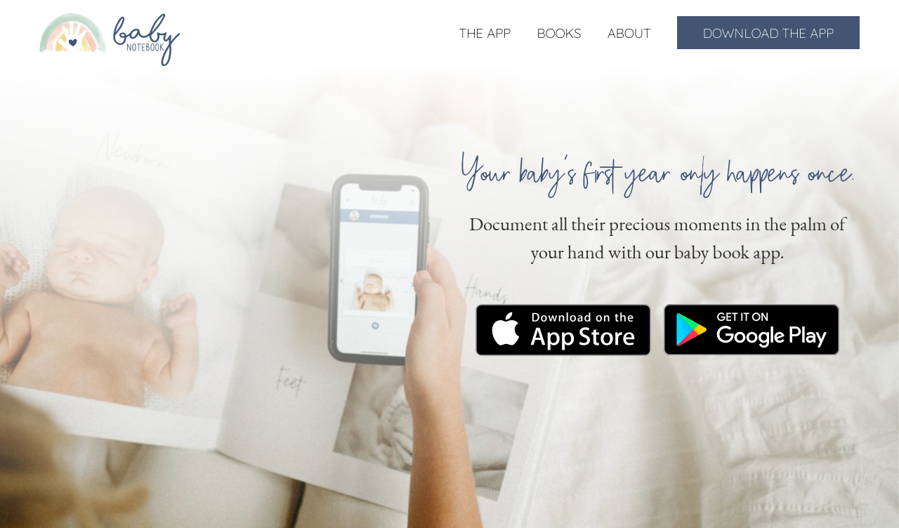 startuptile Baby Notebook-Create a baby book from your phone easy peasy!