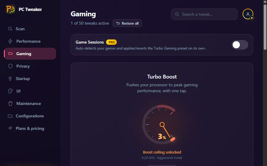 PC Tweaker — Every Millisecond Is Earned gallery image