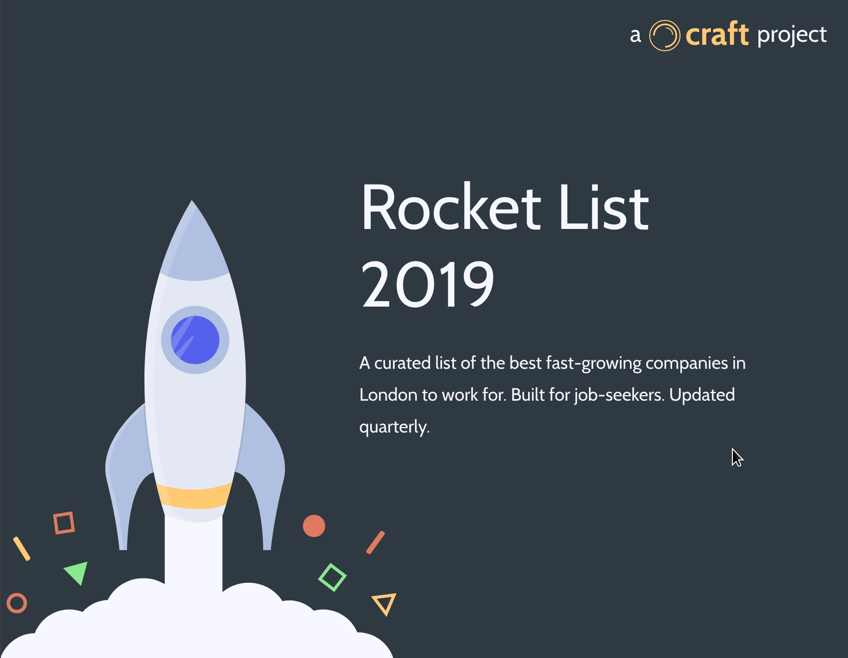 Rocket List 2019