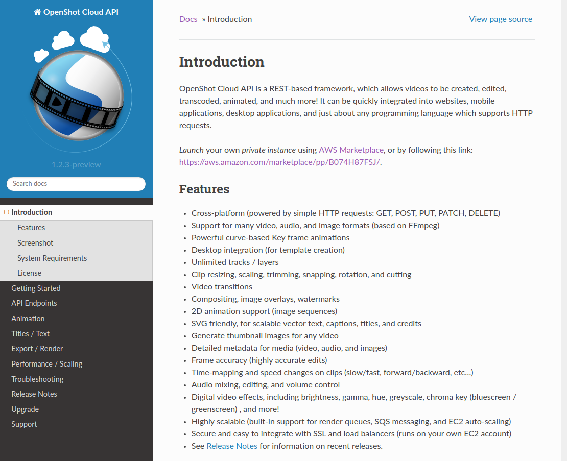 OpenShot Video Cloud API gallery image