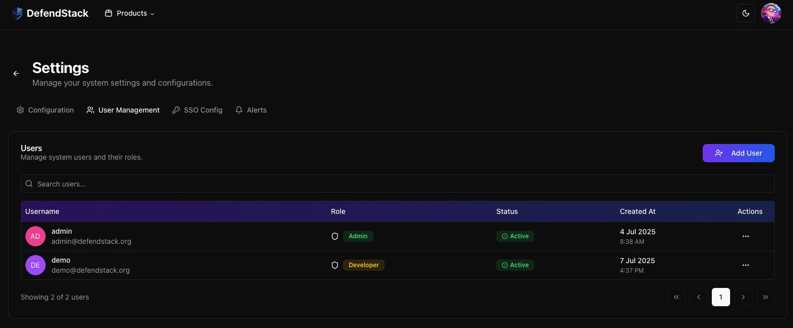 DefendStack Suite Appsec gallery image