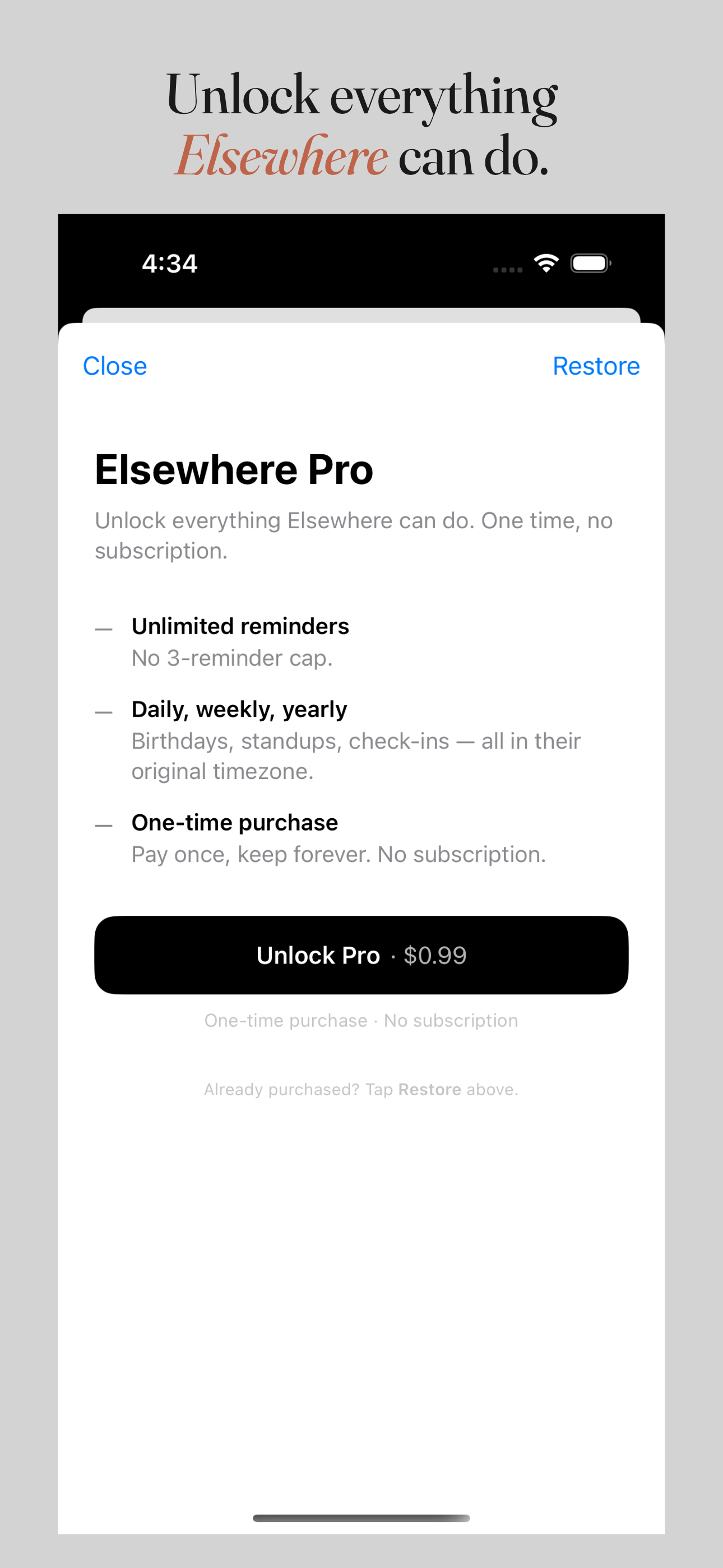 Elsewhere Reminders gallery image