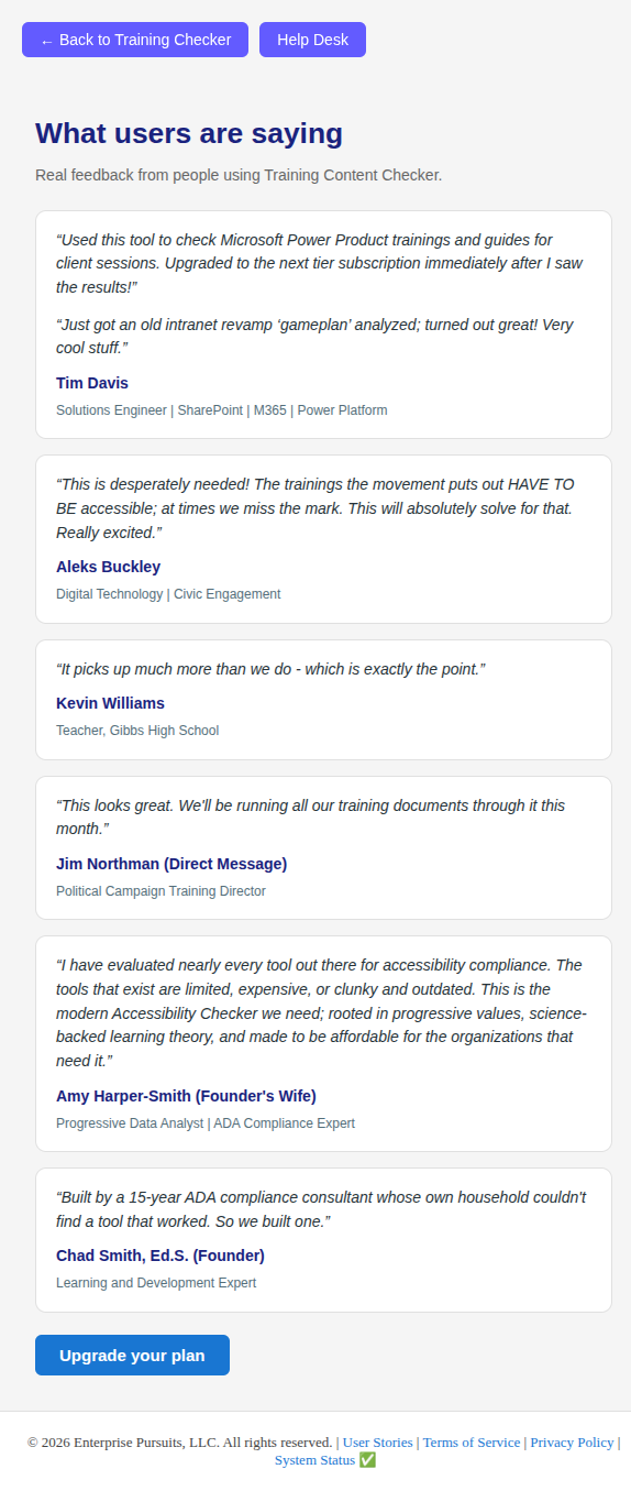 Training Content Checker gallery image