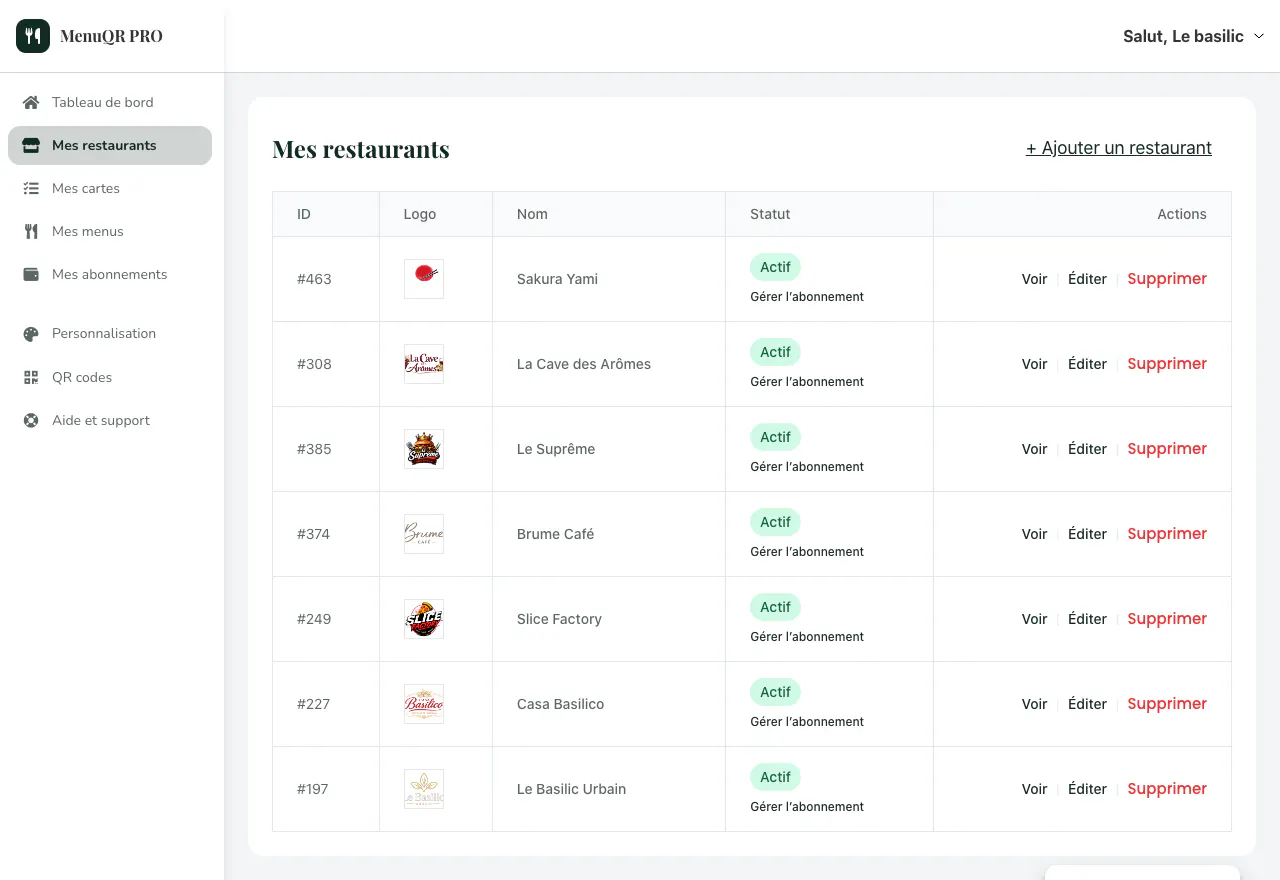 MenuQR PRO gallery image