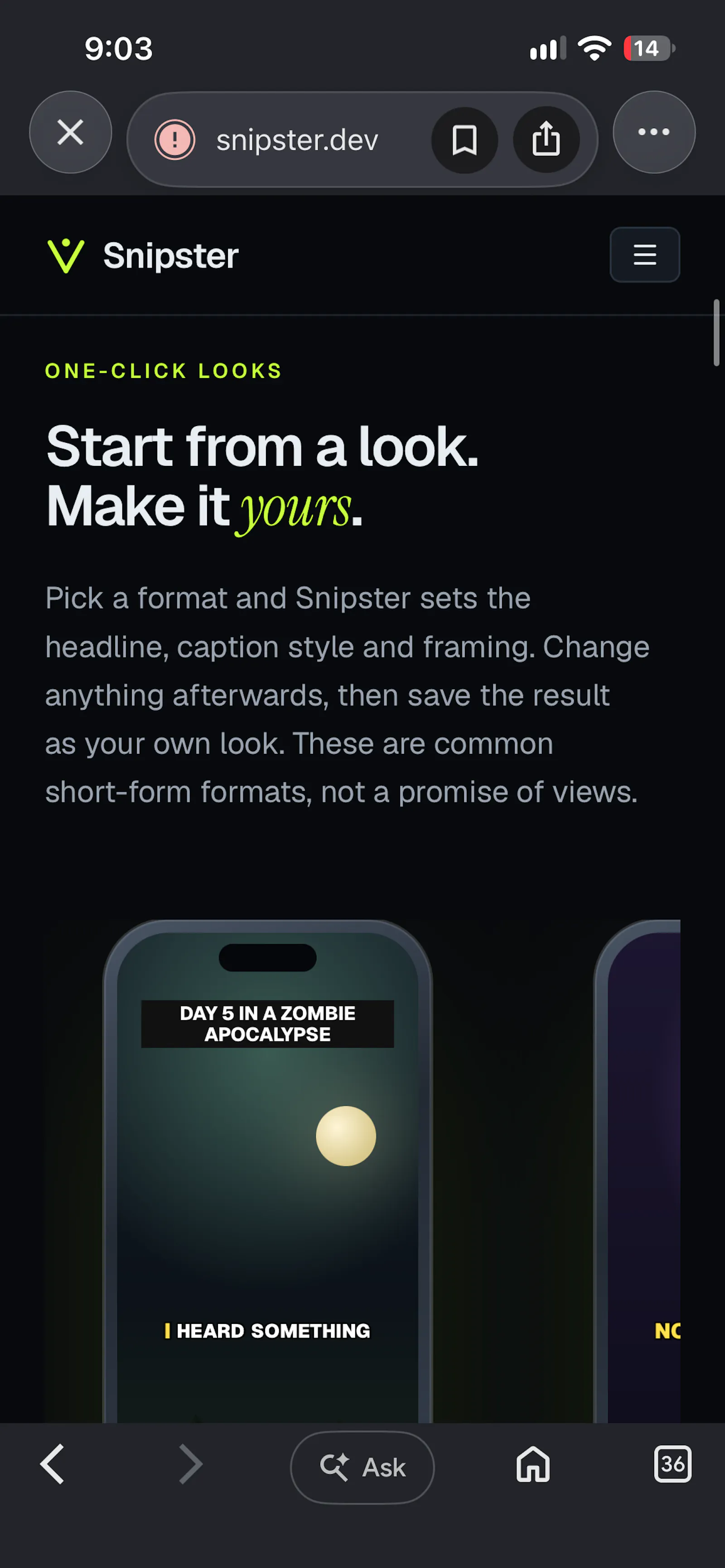 Snipster screenshot 2