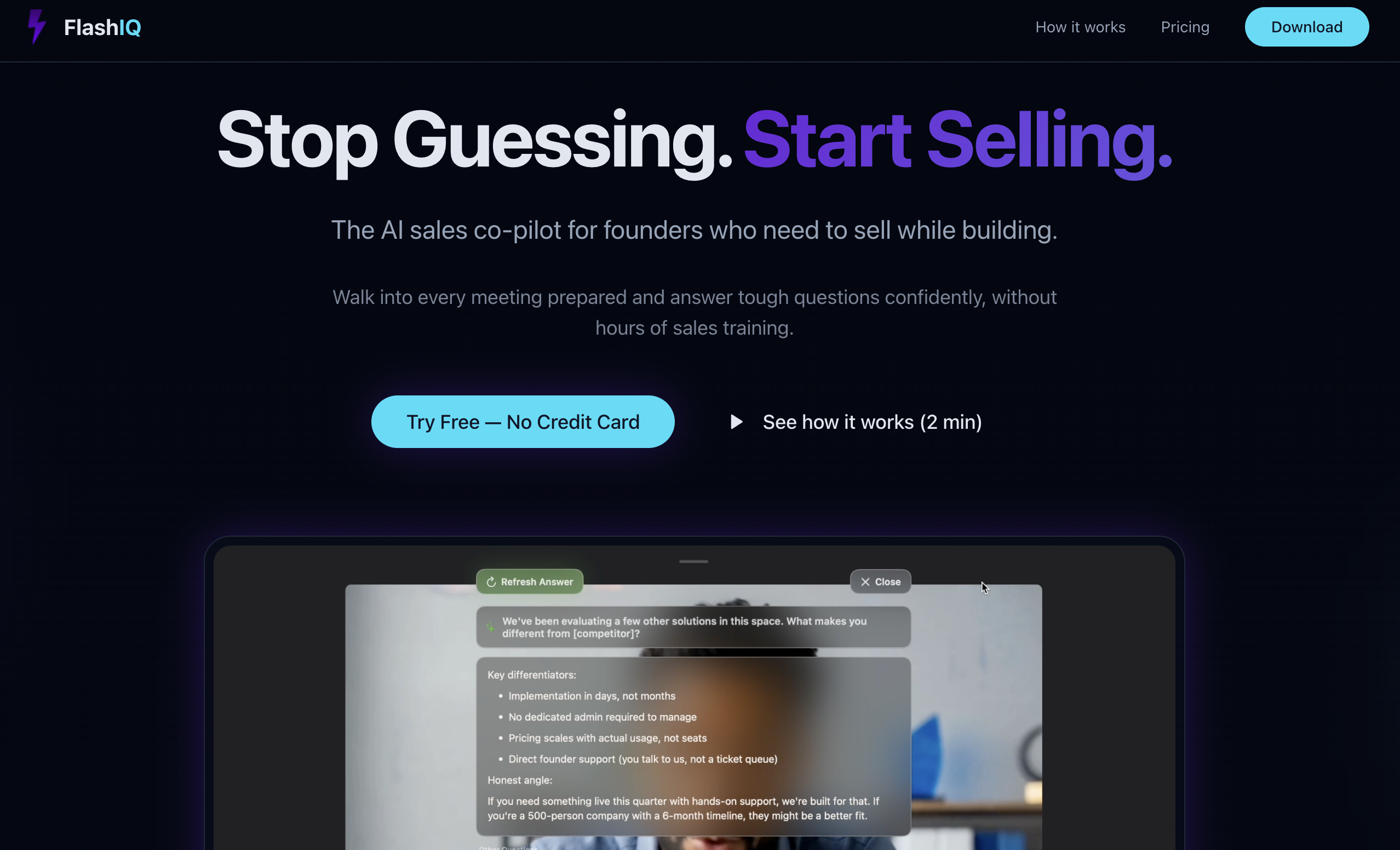 FlashIQ - Screenshot 2 showing product features and functionality