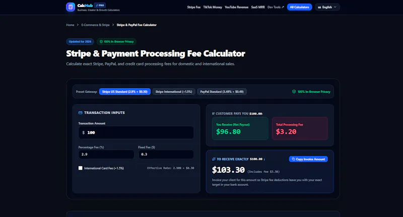 CalcHub screenshot 2