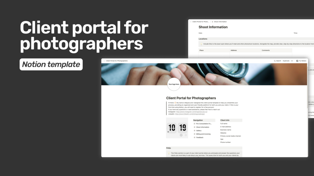 Mídia 1 de Portal do cliente para fotógrafos
