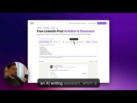 LinkedIn AI Post Editor gallery image