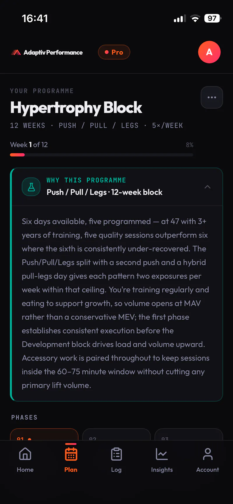Adaptiv Performance screenshot 2