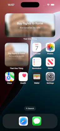 Focus Task: That One Thing