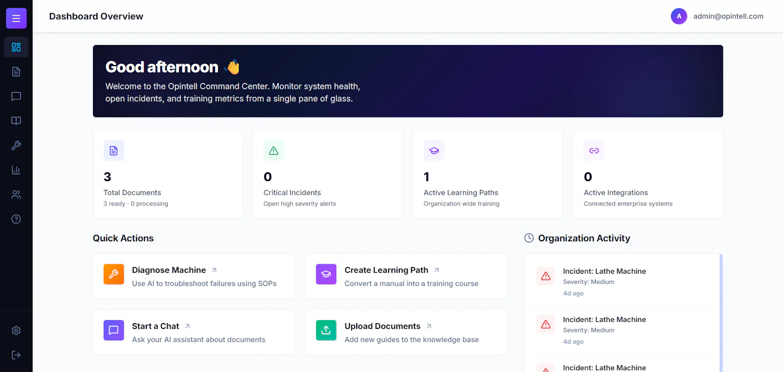 Opintell screenshot 2