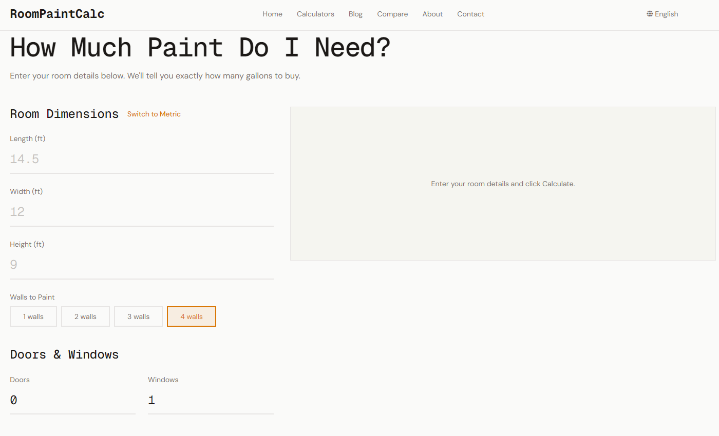 RoomPaintCalc gallery image