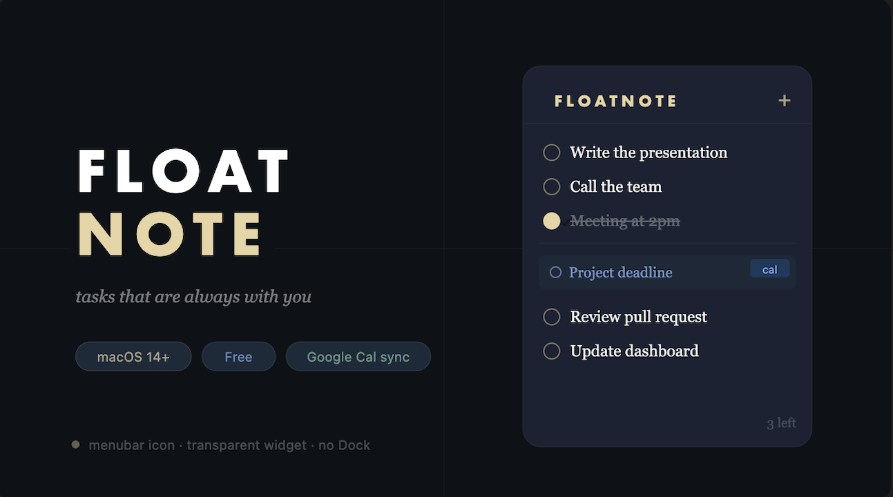 FloatNote gallery image