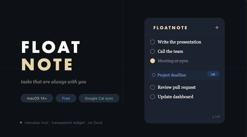 FloatNote screenshot 1