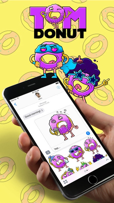 Tom Donut stickers gallery image