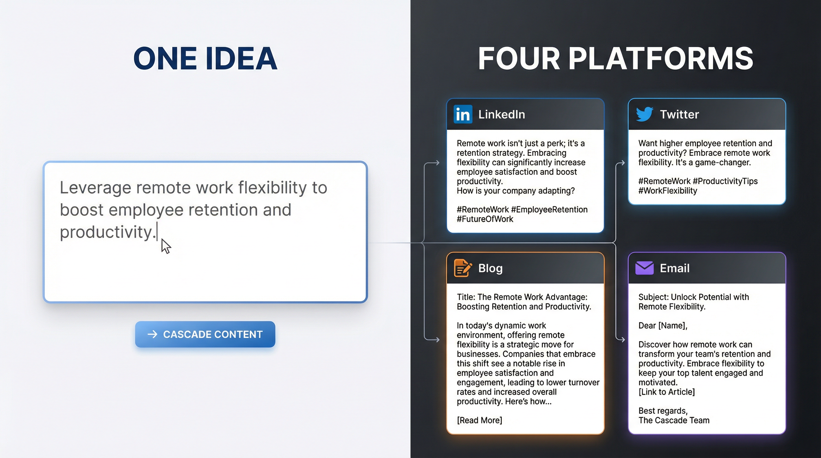 Cascade - Screenshot 2 showing product features and functionality