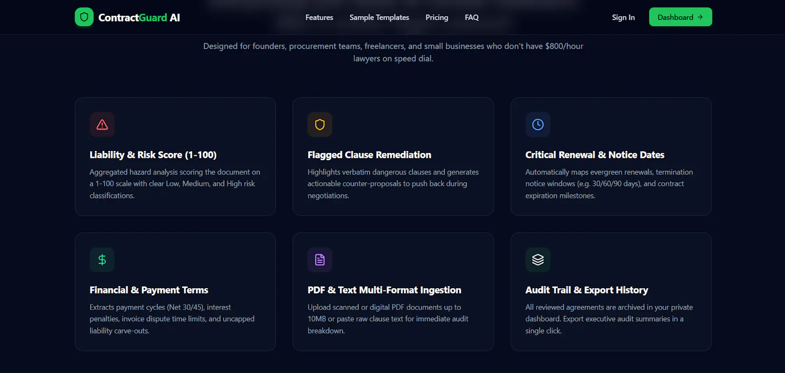 ContractGuard AI screenshot 2