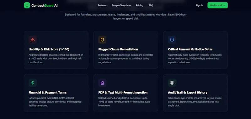 ContractGuard AI screenshot 2