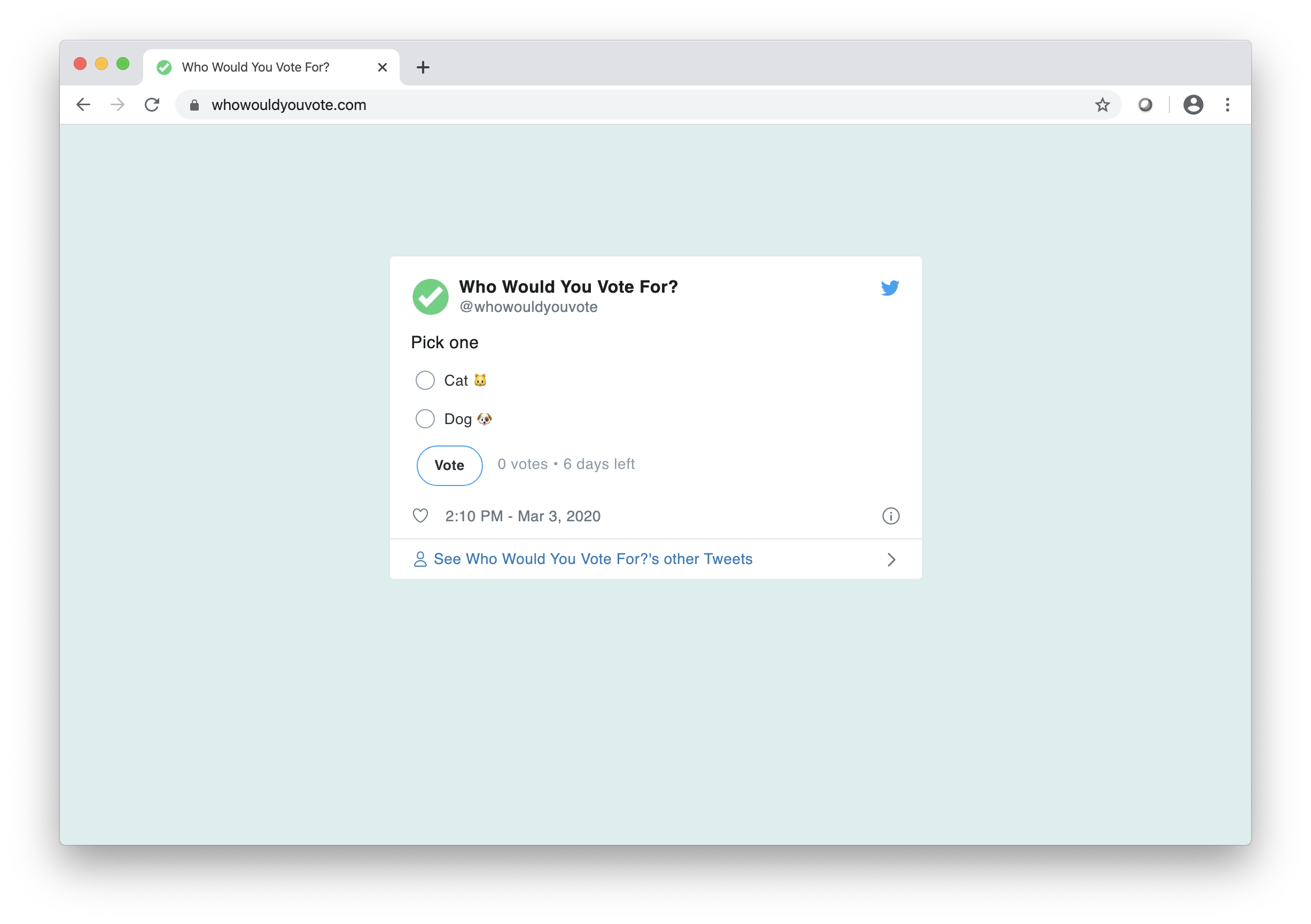 Who Would You Vote For? gallery image