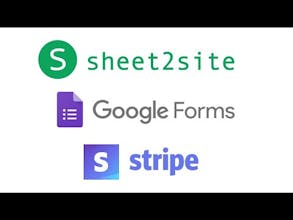 Sheet2Site for Stripe + Google Forms gallery image