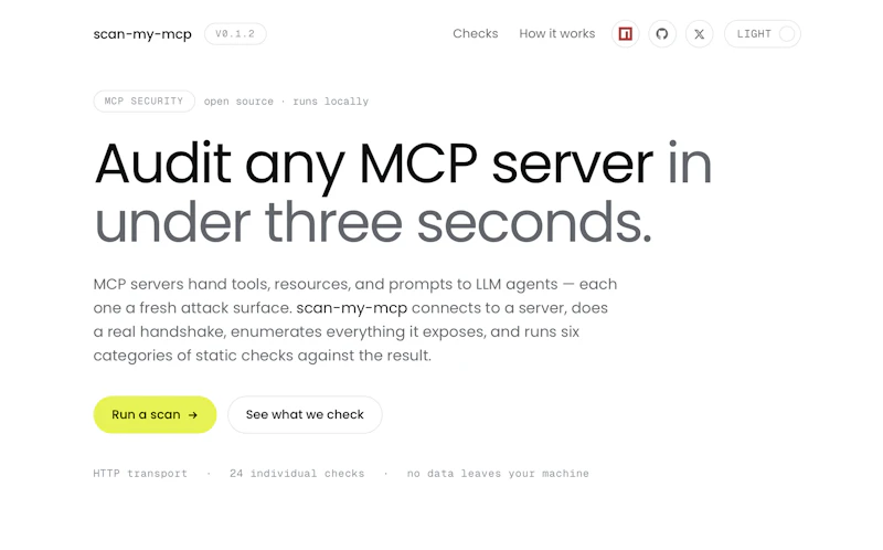 Scan My MCP screenshot 2
