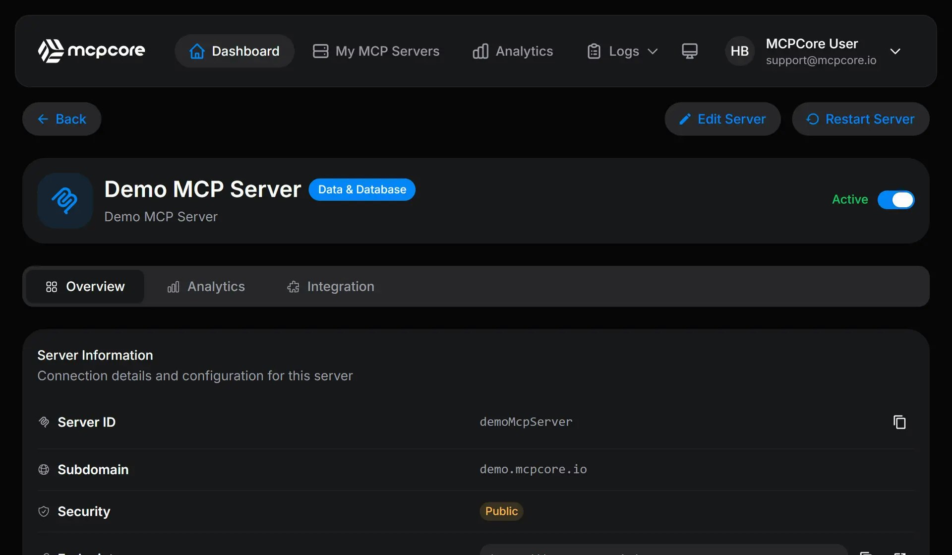 MCPCore：直接透過瀏覽器構建與部署 MCP 伺服器