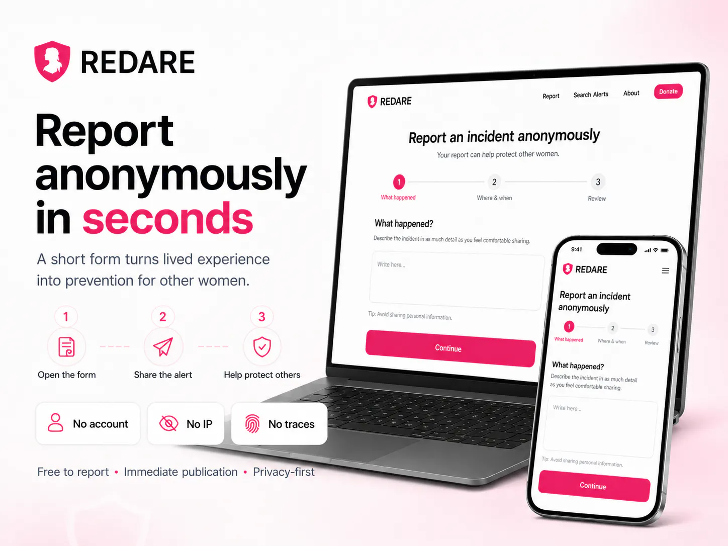 REDARE: Women Safety Alerts gallery image