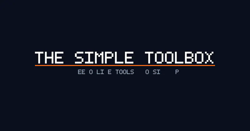 The Simple Toolbox screenshot 1