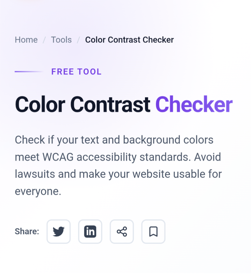Color Contrast Checker