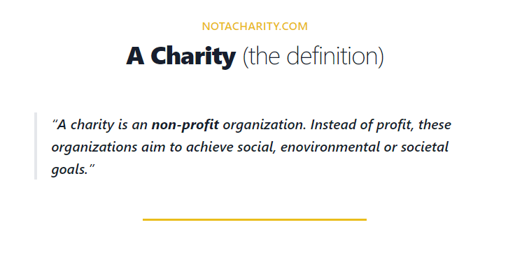 notacharity.com gallery image