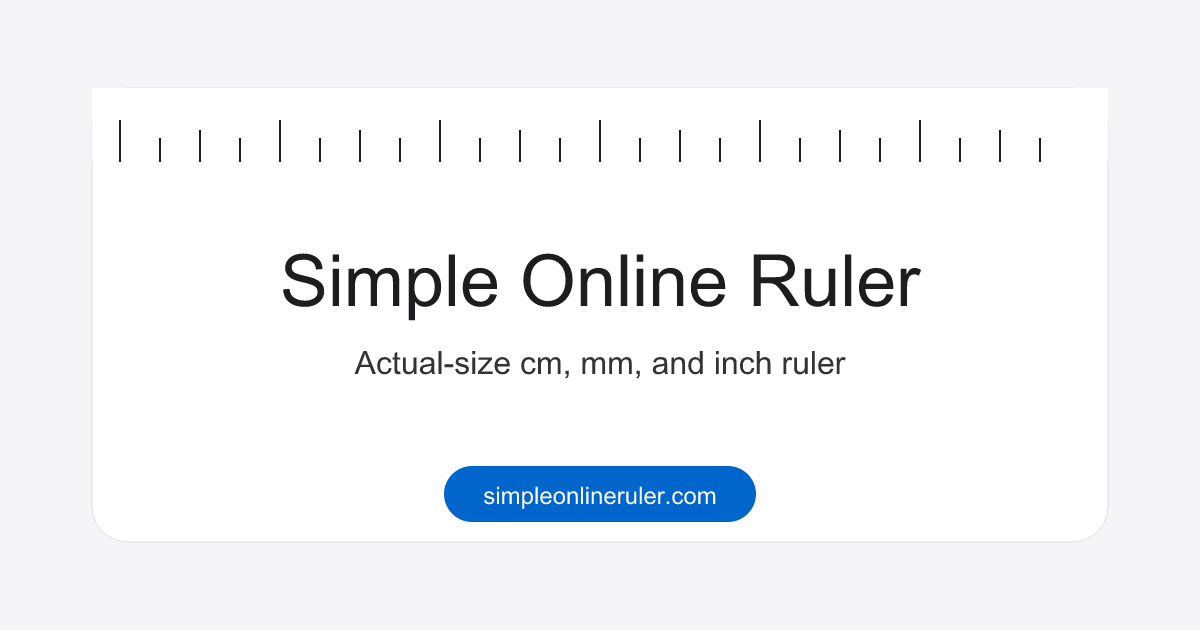 Simple Online Ruler gallery image