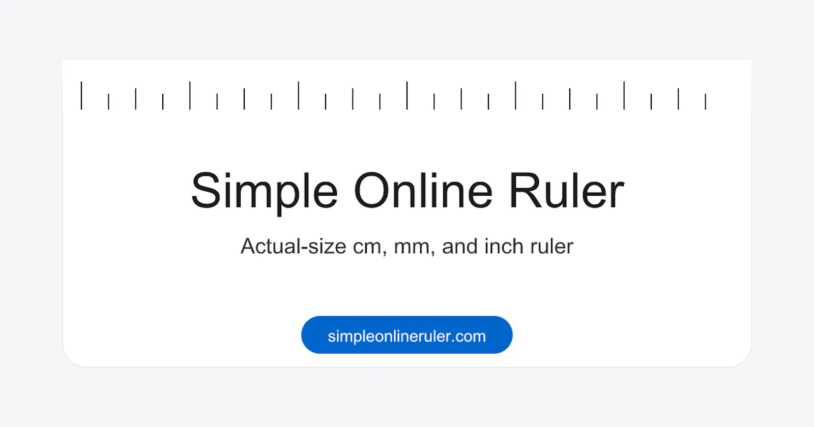 Simple Online Ruler screenshot 1