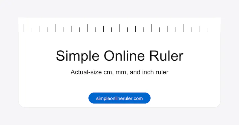 Simple Online Ruler screenshot 1