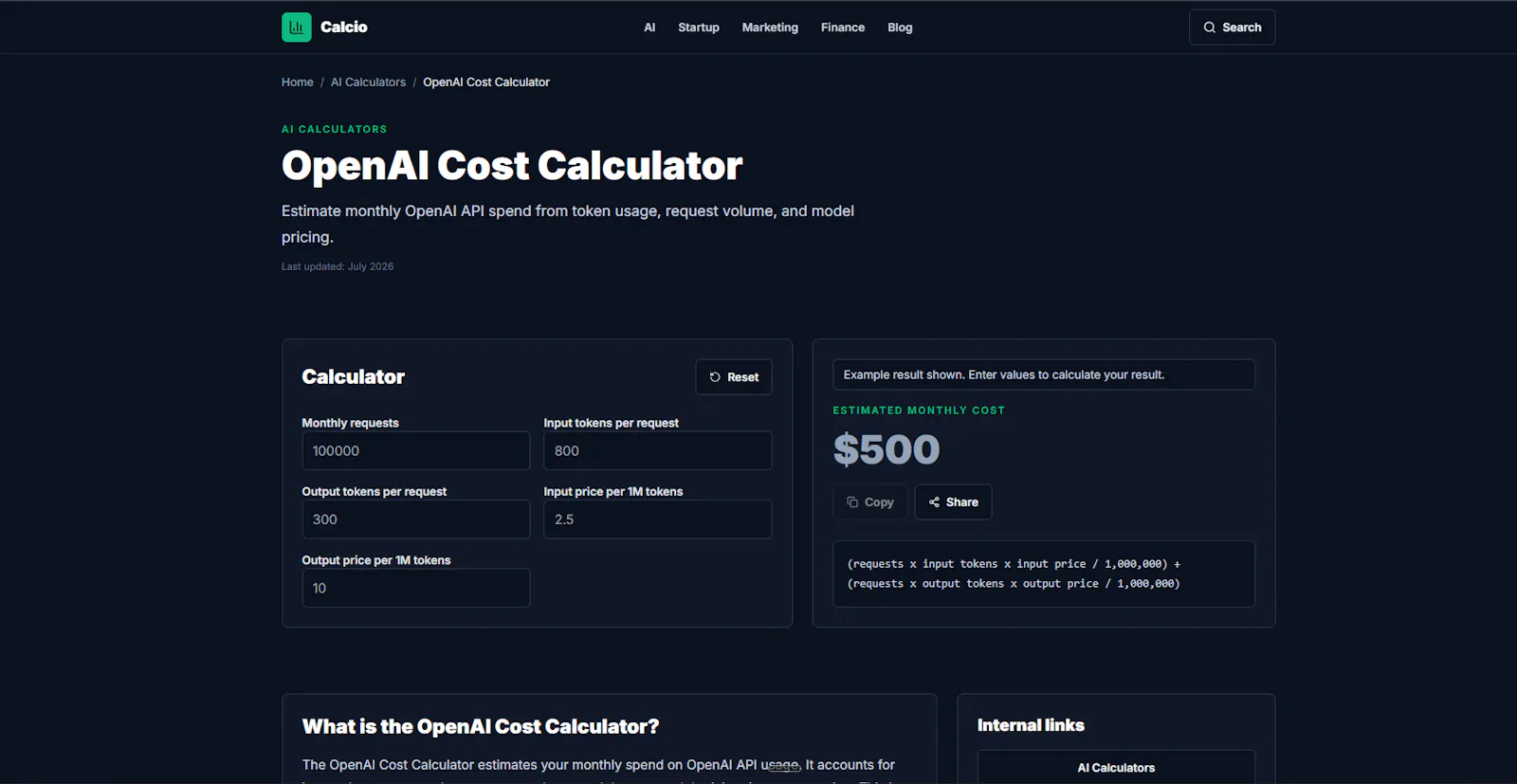 CalcioCalc screenshot 1