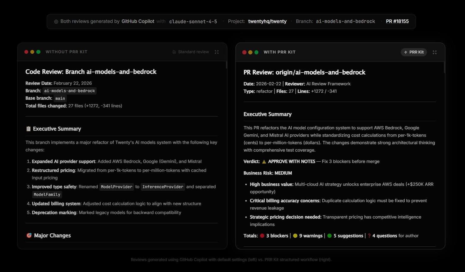 PR Review Kit - Screenshot 2 showing product features and functionality