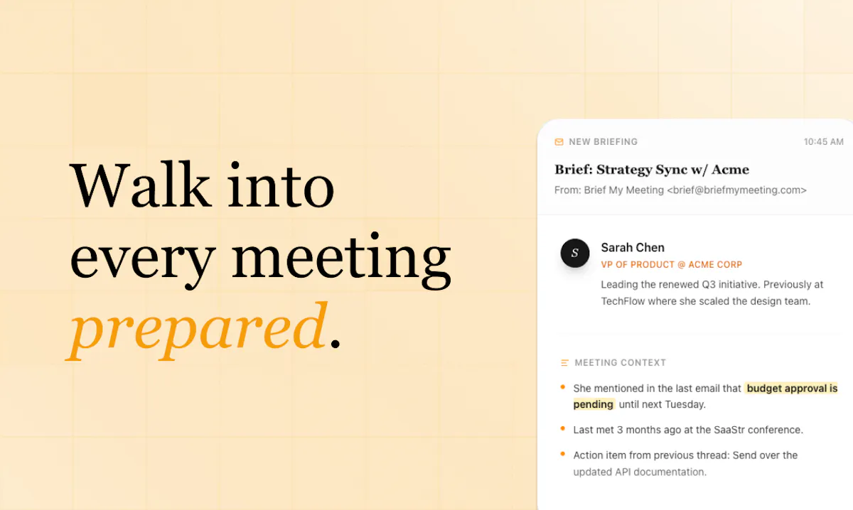 Brief My Meeting