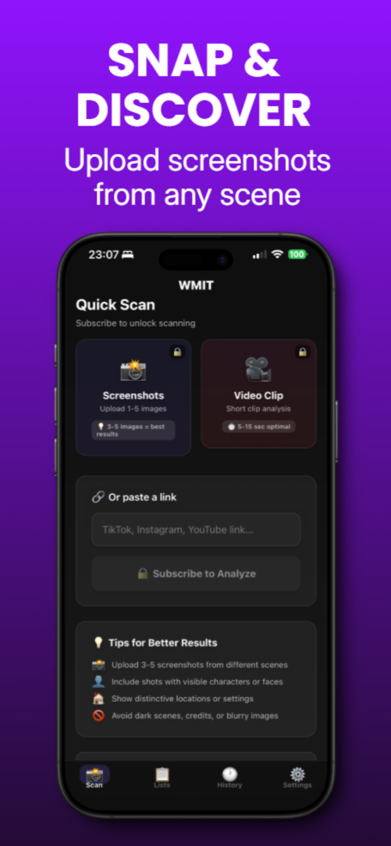 WMIT - What Movie Is That? - Screenshot 4 showing product features and functionality