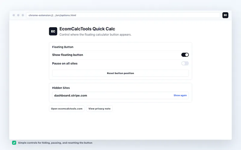 EcomCalcTools Quick Calc screenshot 4