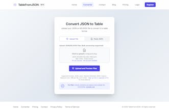 TableFromJSON gallery image